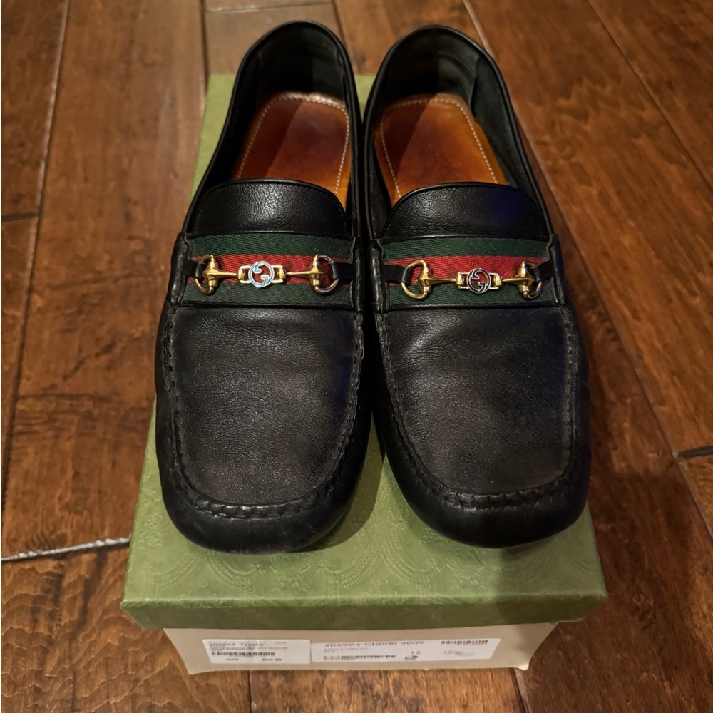 Men’s black Gucci shoes size 12